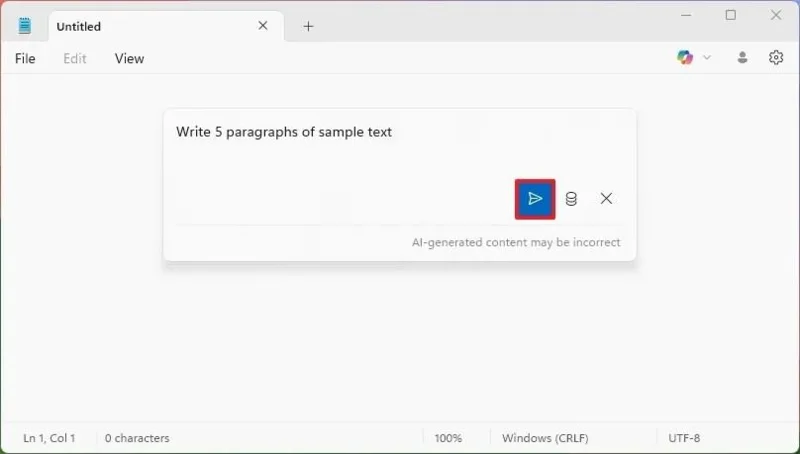 Kaip generuoti tekstą su dirbtiniu intelektu naudojant „Write for Notepad“ sistemoje „Windows 11“