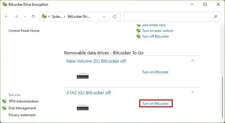 Kaip įjungti „BitLocker“ sistemoje „Windows 11“