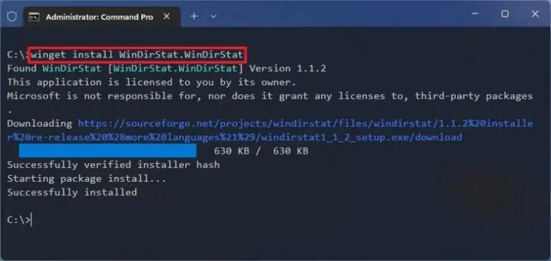 Kaip pamatyti, kas užima vietos diske sistemoje „Windows 11“