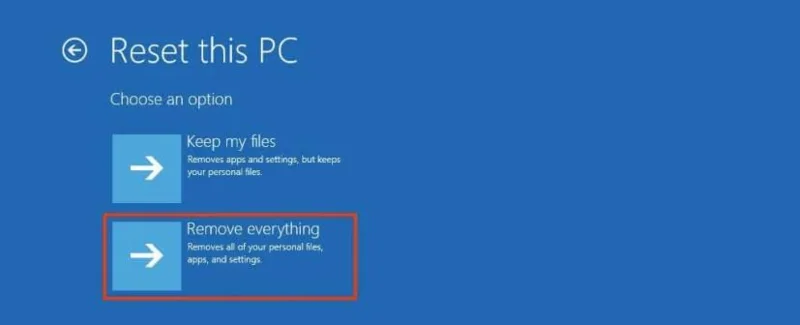 Kaip atkurti gamyklinius „Windows 11“ nustatymus iš įkrovos, jei kompiuteris neįsikrauna