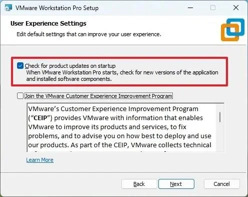 Kaip nemokamai atsisiųsti ir įdiegti „VMware Workstation Pro“ (25H2) sistemoje „Windows 11“