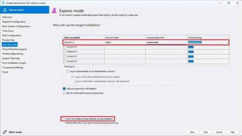 Kaip naudoti neautomatinį atsakymų failą nepalaikomoje aparatinėje įrangoje norint įdiegti „Windows 11“