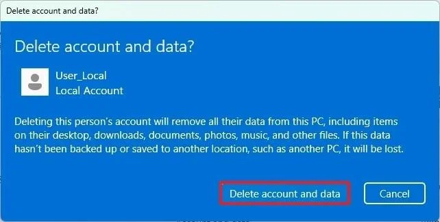Sådan sletter du brugerkonti i Windows 11