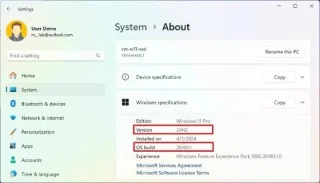 Як перевірити, чи встановлено Windows 11 24H2 на вашому ПК