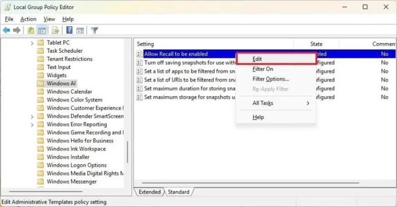 4 greiti būdai, kaip visam laikui išjungti „Windows Recall“ sistemoje „Windows 11“