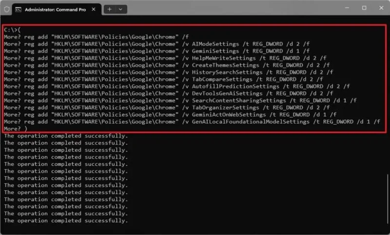 Kaip visam laikui išjungti visas „Google Chrome“ dirbtinio intelekto funkcijas naudojant registrą sistemoje „Windows 11“ (tai veikia)