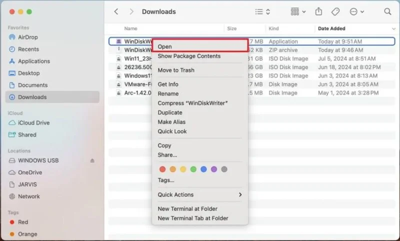 Kaip sukurti paleidžiamą USB atmintinę, skirtą „Windows 11“ (arba 10), iš „macOS“