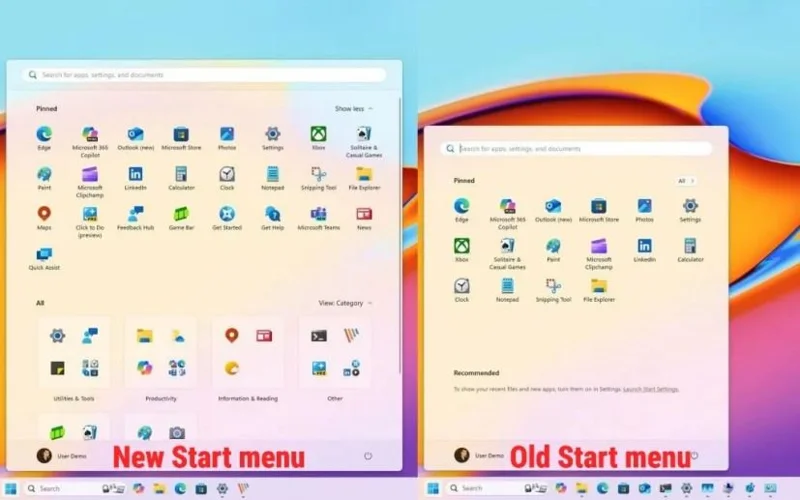 „Windows 11“ turi naują pradžios meniu su vieningu dizainu