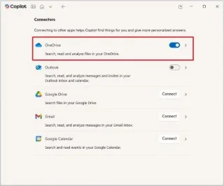 Як підключити Copilot до Gmail, OneDrive та інших служб у Windows 11