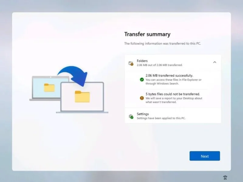 Windows 11 25H2 дозволить вам перенести дані зі старого ПК під час початкового налаштування Windows 11 25H2 дозволить вам перенести дані зі старого ПК під час початкового налаштування