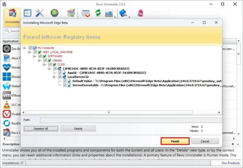 Як повністю видалити програми за допомогою Revo Uninstaller у Windows 11