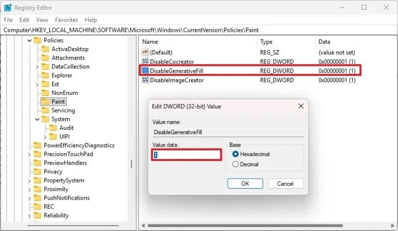 Як вимкнути функції штучного інтелекту в програмі Paint у Windows 11