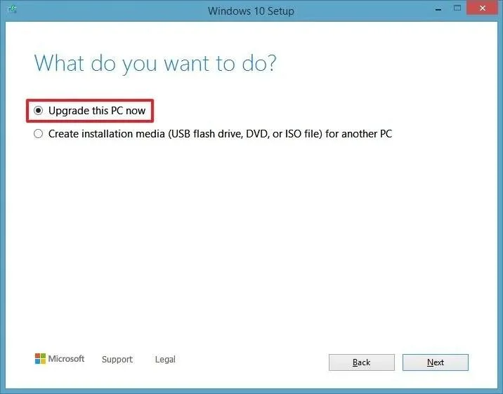 Hogyan frissítsünk Windows 8.1-ről Windows 10-re