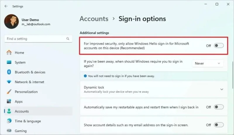 Як видалити PIN-код (сірий) у Windows 11