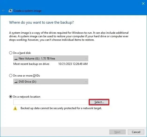Kaip sukurti pilną atsarginę kopiją sistemoje „Windows 10“