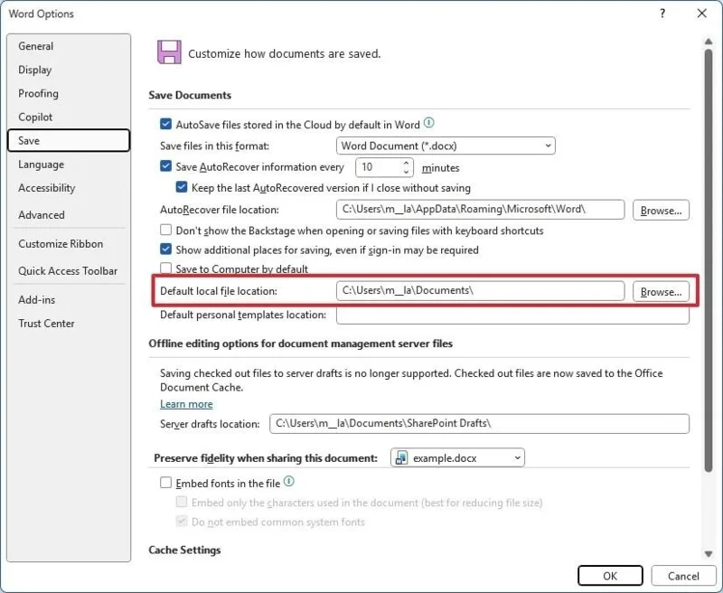 Як зупинити автоматичне збереження Word безпосередньо в OneDrive у Windows 11