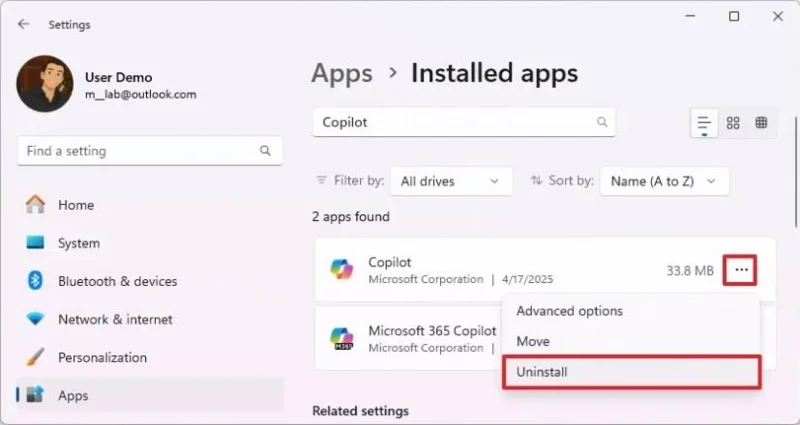 Kaip pašalinti „Ask Copilot“ iš failų naršyklės kontekstinio meniu sistemoje „Windows 11“