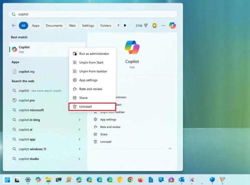 Kaip pašalinti programas sistemoje „Windows 11“