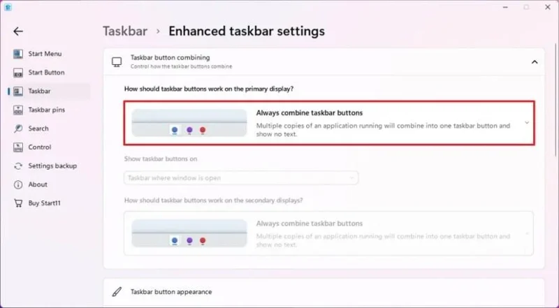 Jak změnit velikost hlavního panelu ve Windows 11