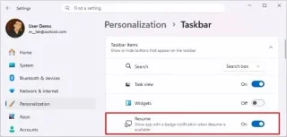 Як увімкнути Resume в додатку Android у Windows 11