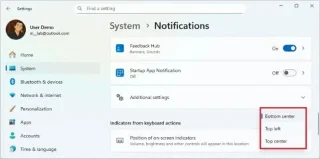 Збірка 26120.4452 (KB5060836) для Windows 11 дозволяє змінювати положення індикаторів у бета-каналі