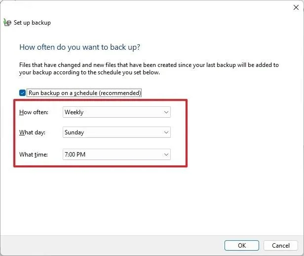 Kaip sukurti pilną atsarginę kopiją tinklo diske sistemoje „Windows 11“, 10