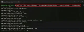 Hur man extraherar .tar.gz-filer i Windows 11