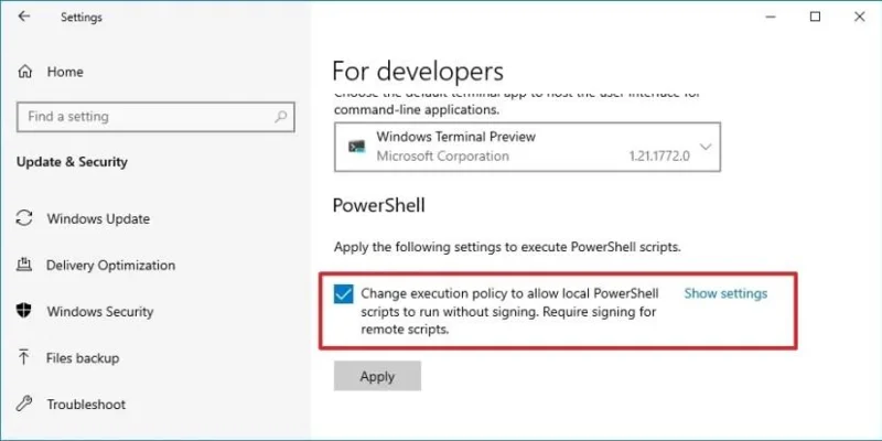 Kaip pakeisti vykdymo politiką, kad skriptai būtų vykdomi naudojant „PowerShell“