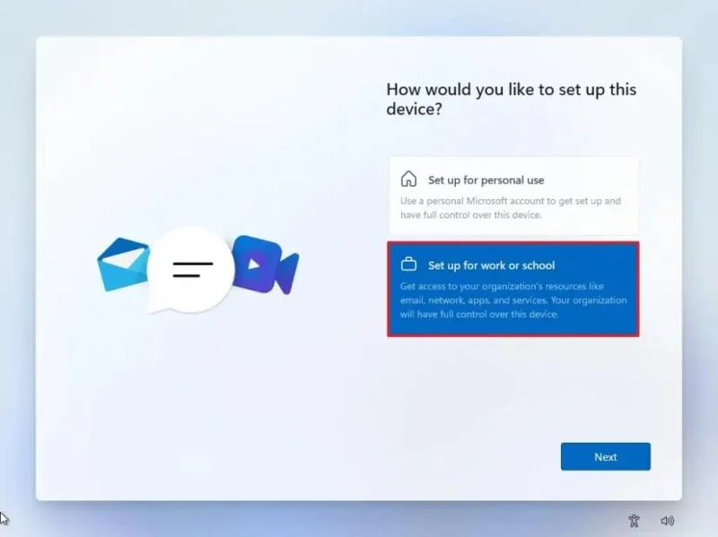 „Windows 11“ diegimas be „Microsoft“ paskyros (2026 m.)
