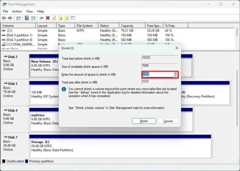 Kaip pakeisti skaidinio dydį sistemoje „Windows 11“