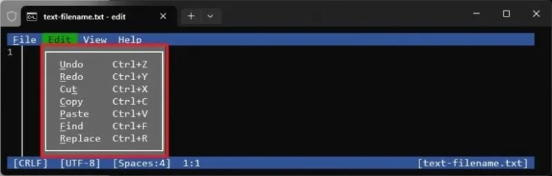 Як встановити (новий) текстовий редактор командного рядка Microsoft Edit у Windows 11