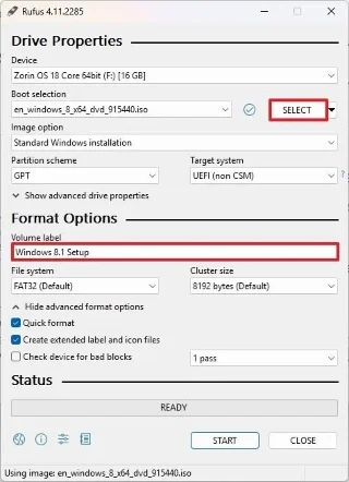 3 módszer USB rendszerindító adathordozó létrehozására a Windows 8.1 (2026) telepítéséhez