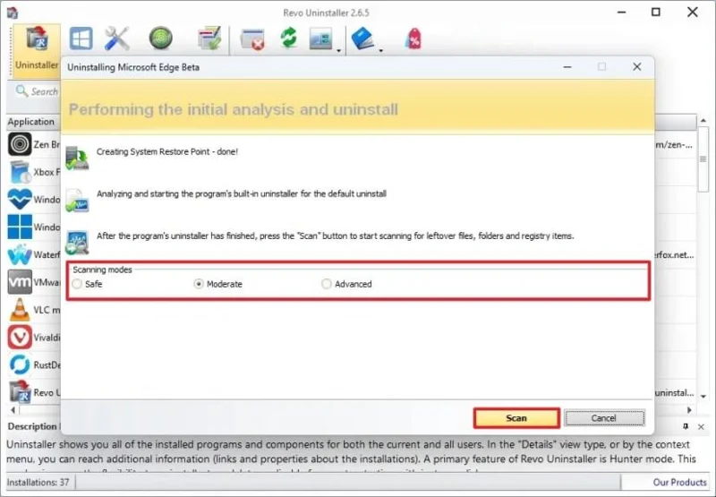 Як повністю видалити програми за допомогою Revo Uninstaller у Windows 11