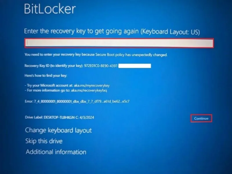 Kaip rasti „BitLocker“ atkūrimo raktą sistemoje „Windows 11“