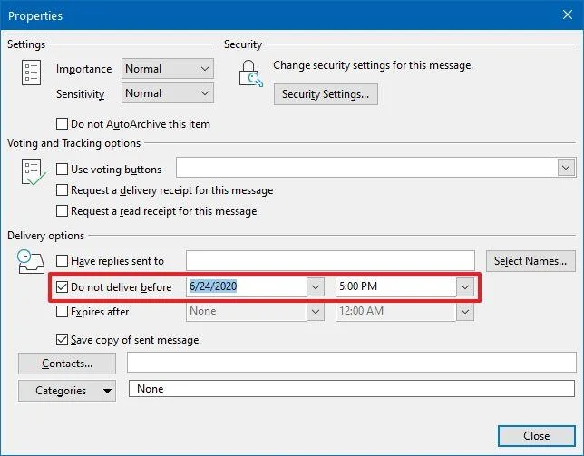 Як запланувати електронну пошту в додатку Outlook