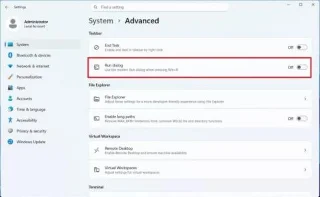 Microsoft най-накрая модернизира диалоговия прозорец „Изпълнение“ в Windows 11