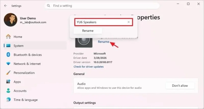 Як перейменувати аудіопристрої у Windows 11