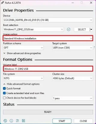 Як використовувати Rufus для створення завантажувального USB-накопичувача Windows 11 23H2