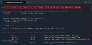 Kaip naudoti „Robocopy“ daugiasriegę parinktį, kad pagreitintumėte failų kopijavimą sistemoje „Windows 11“