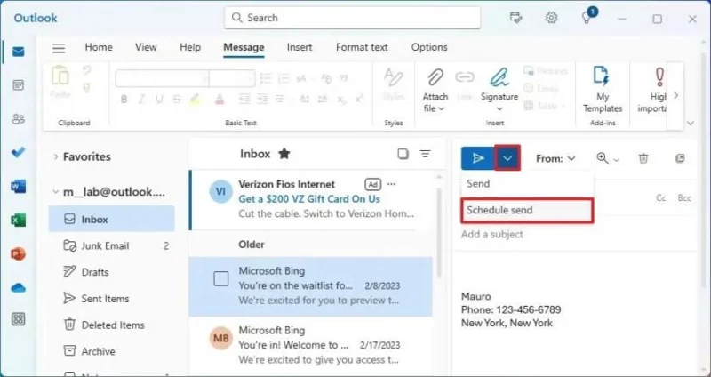 Як запланувати електронну пошту в додатку Outlook Як запланувати електронну пошту в додатку Outlook