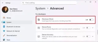 Ako povoliť režim pre vývojárov v systéme Windows 11