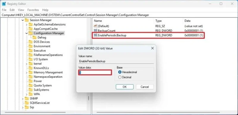 Jak povolit automatické zálohování registru ve Windows 11, 10