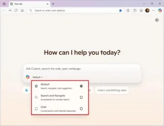 Sådan aktiverer du Copilot på siden Ny fane i Microsoft Edge