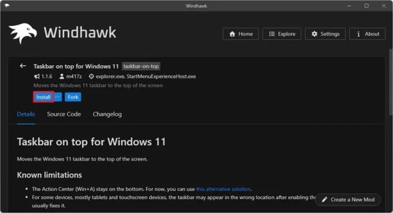 Kaip perkelti užduočių juostą į viršų arba į šoną sistemoje „Windows 11“