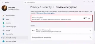Як увімкнути шифрування пристрою BitLocker у Windows 11 Home