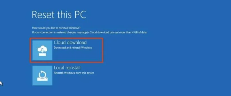 Kaip atkurti gamyklinius „Windows 11“ nustatymus iš įkrovos, jei kompiuteris neįsikrauna