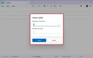 Як створити таблиці в Блокноті для Windows 11
