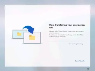 „Windows 11 25H2“ leis perkelti duomenis iš seno kompiuterio pradinio diegimo metu