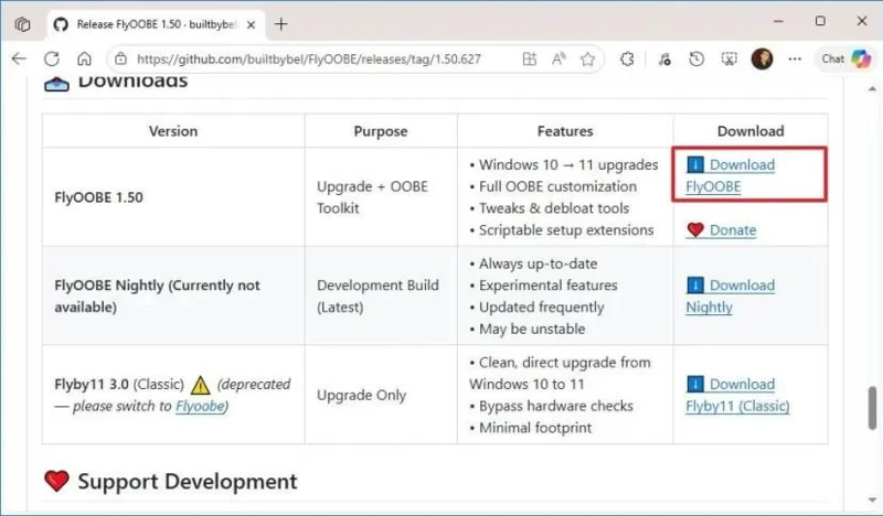 Kaip naudoti „FlyOOBE“ norint atnaujinti į „Windows 11“ nepalaikomame procesoriuje
