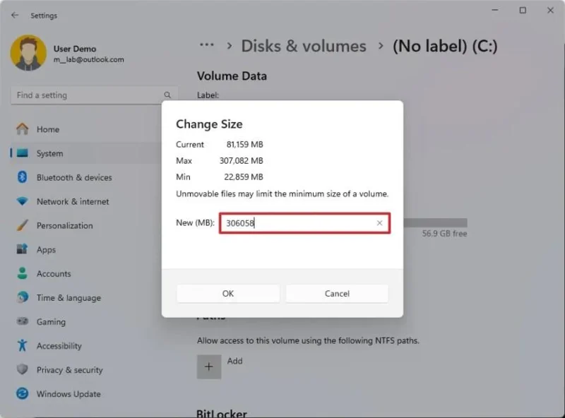 Kā droši paplašināt sistēmas nodalījumu (C) operētājsistēmā Windows 11 — bez papildu rīkiem Kā droši paplašināt sistēmas nodalījumu (C) operētājsistēmā Windows 11 — bez papildu rīkiem